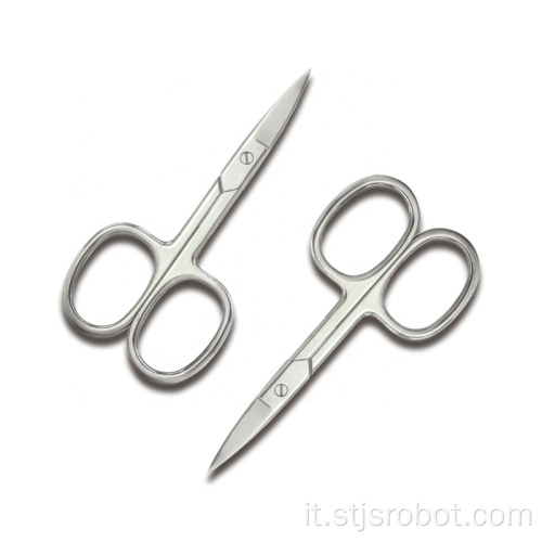 Mini forbici da ricamo in acciaio inossidabile nero di alta qualità Forbici multifunzionali per ciglia e sopracciglia